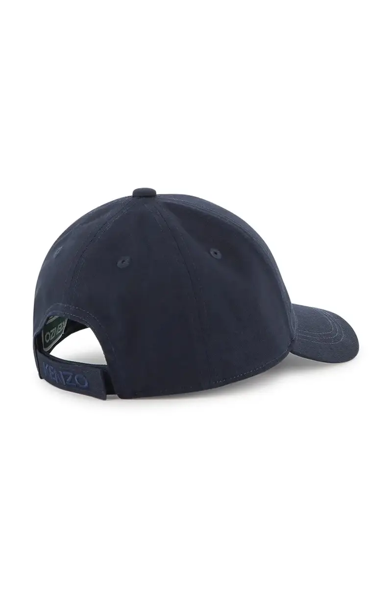 cappello con visiera in cotone bambini colore blu navy K61218 miniatura 2