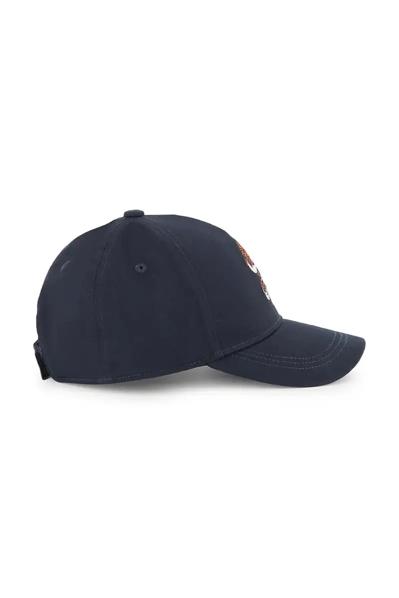 cappello con visiera in cotone bambini colore blu navy K61218 miniatura 4