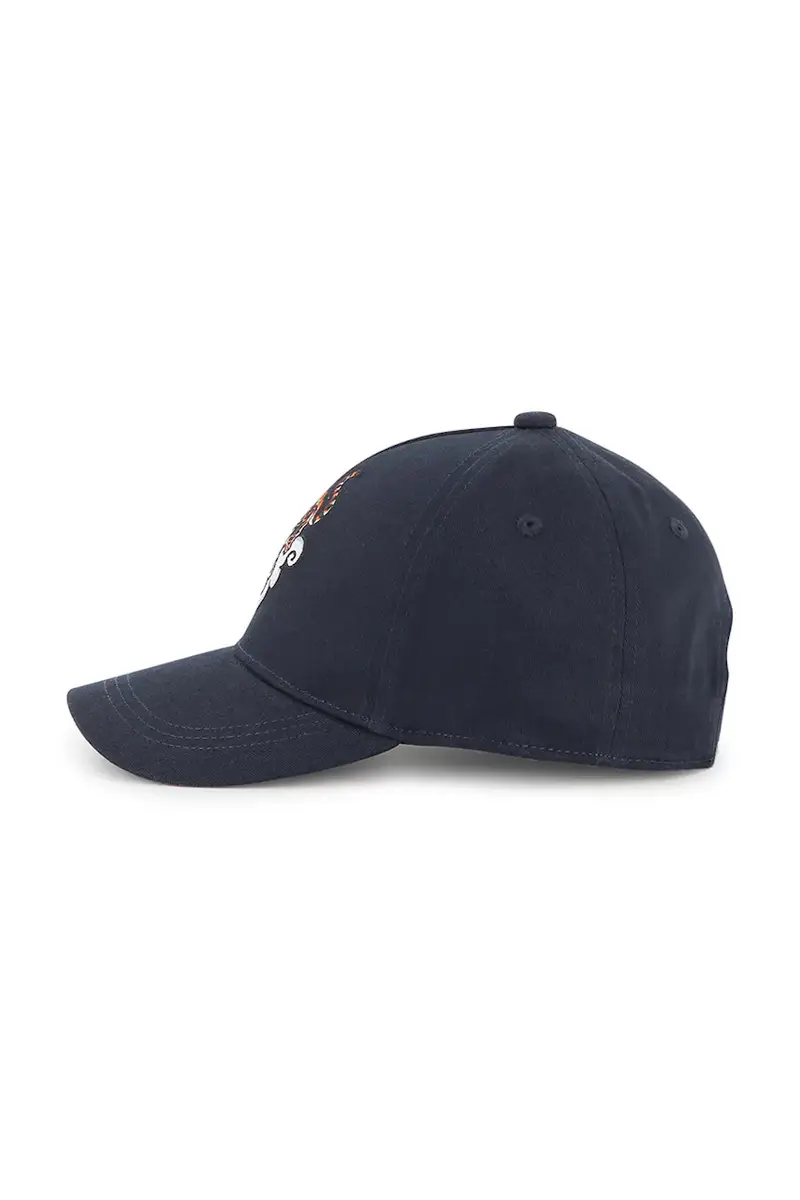 cappello con visiera in cotone bambini colore blu navy K61218 miniatura 5