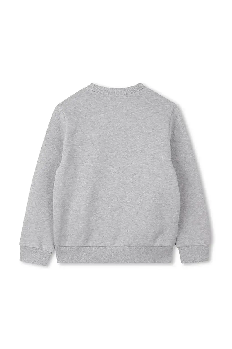 felpa in cotone bambino/a colore grigio K61509 miniatura 2