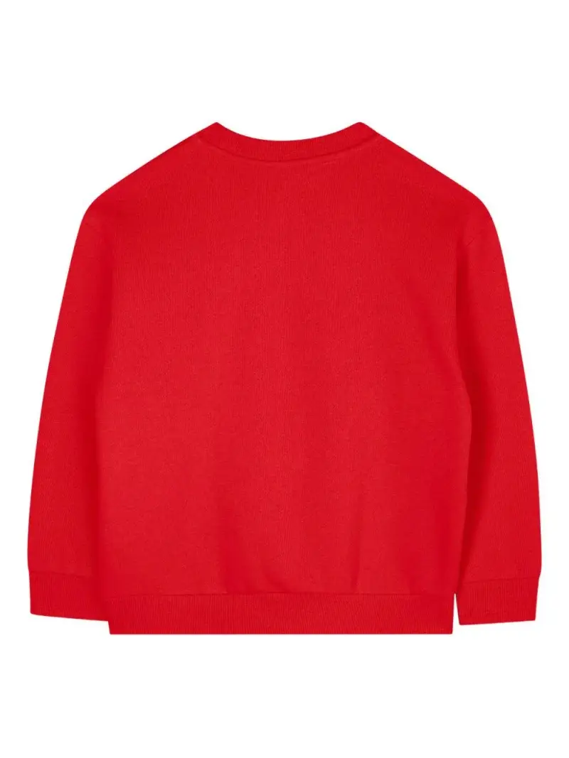 Felpa rosso scuro con ricamo Tiger miniatura 2