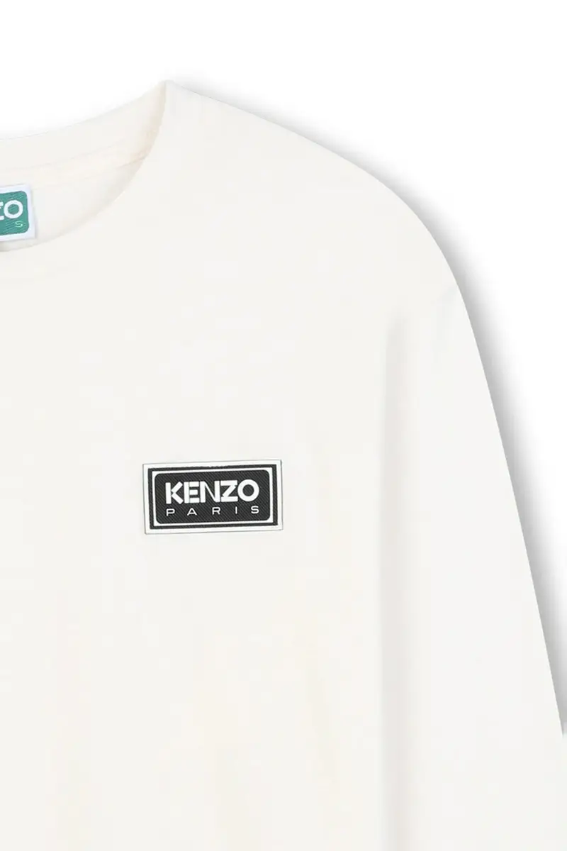 longsleeve in cotone bambino/a colore bianco K61496 miniatura 3