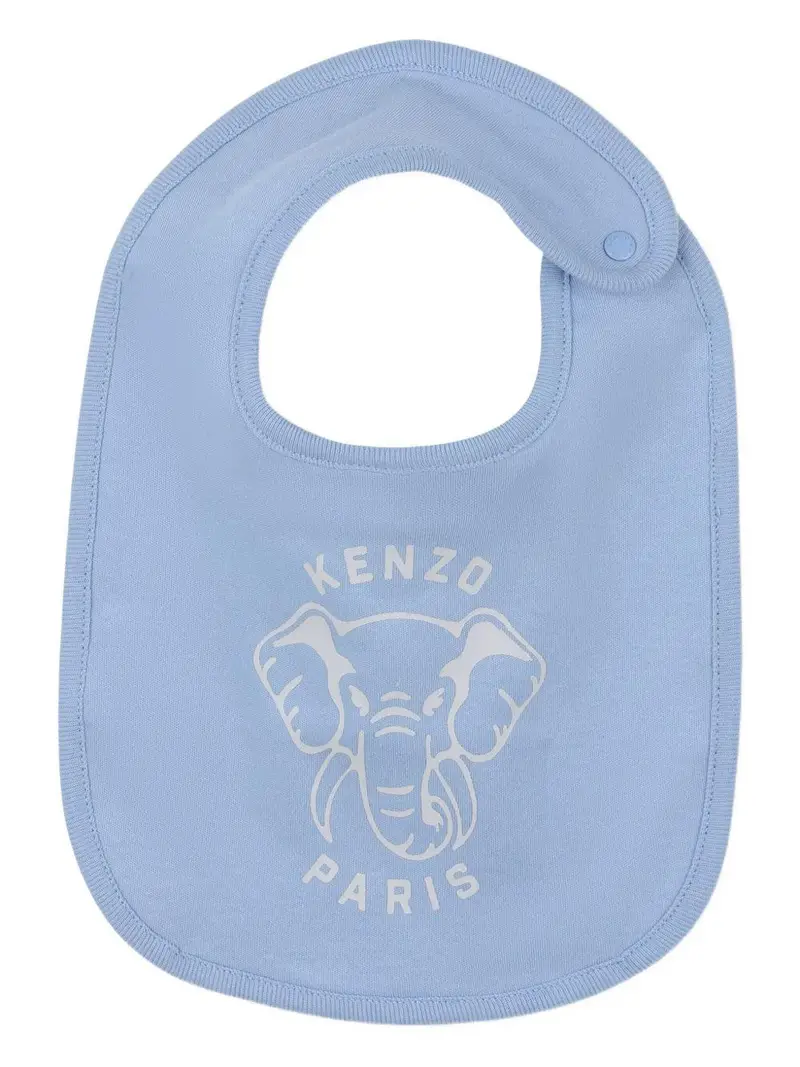 Set Neonato con Stampa Elefante e Accessori Coordinati Azzurro miniatura 2