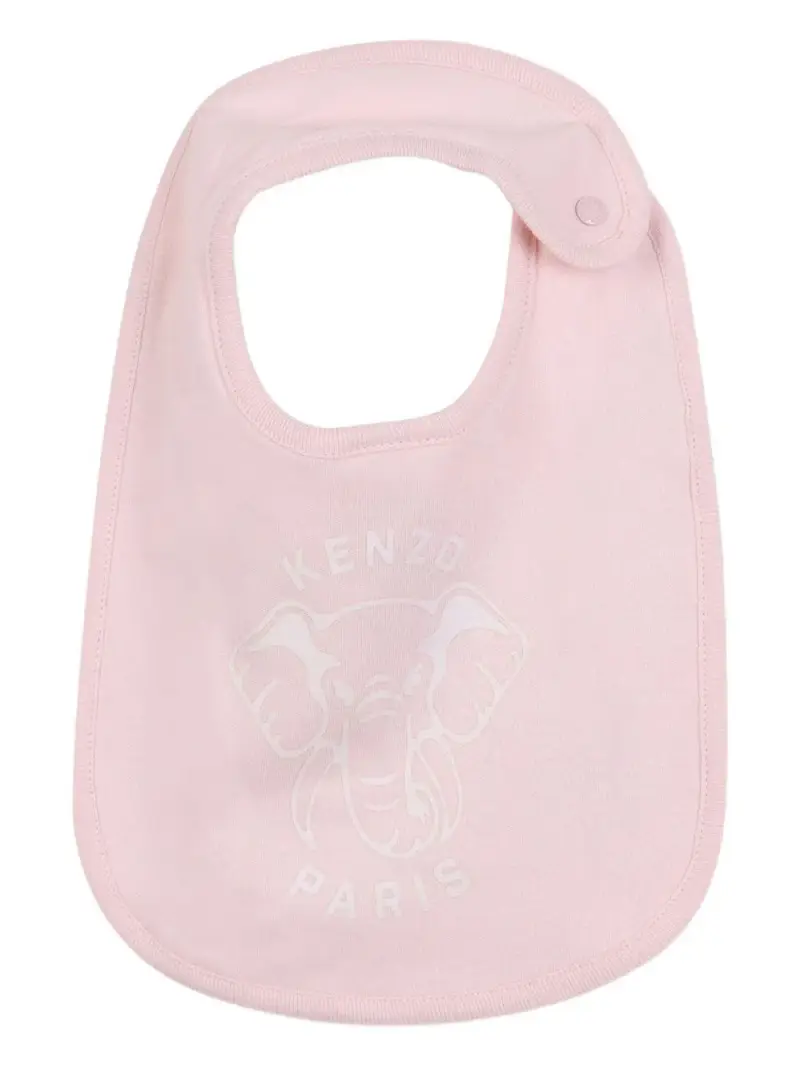 Set Neonato con Stampa Elefante e Cappello Abbinato Rosa Chiaro miniatura 3