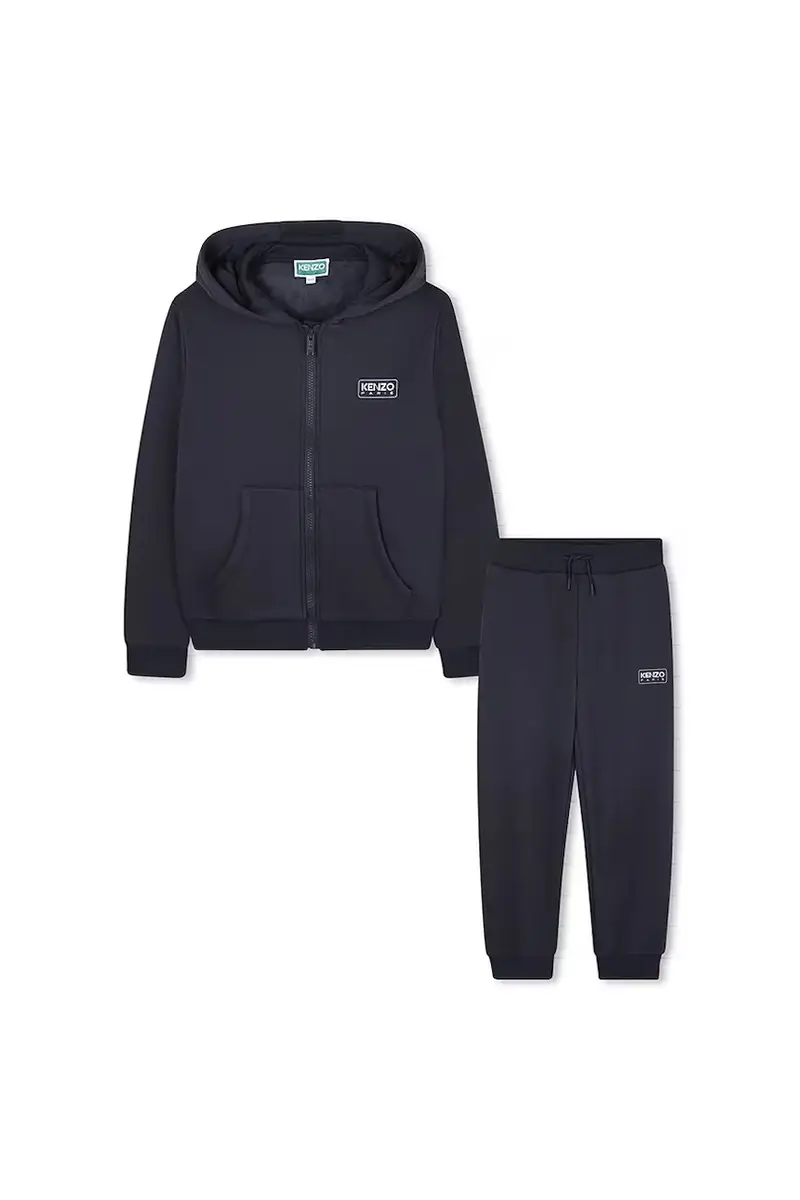 set tuta da ginnastica per bambini colore blu navy K61468