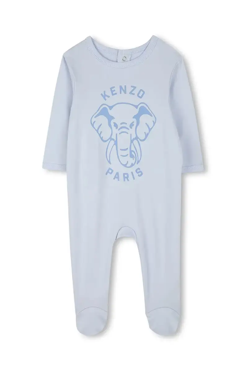 tuta neonato in lana K60866 Blu miniatura 3