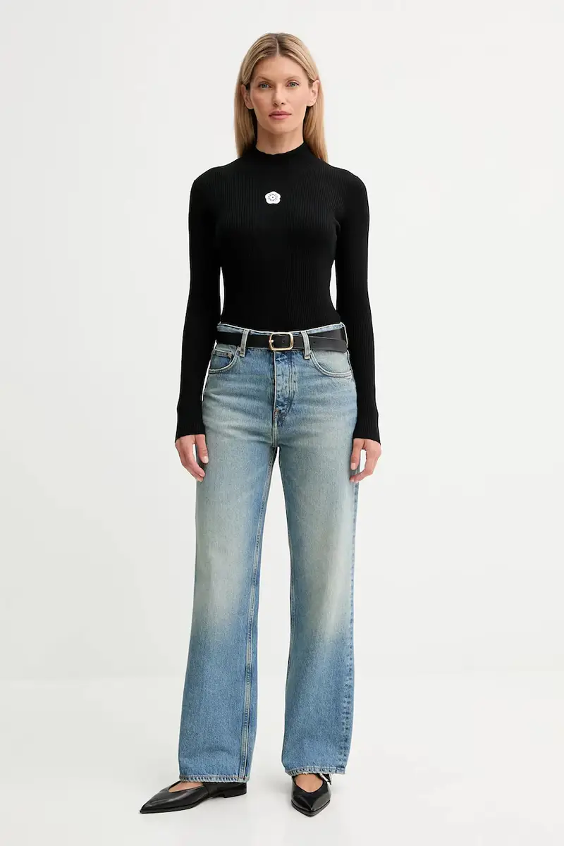 maglione donna colore nero FF62TO6123LG miniatura 2