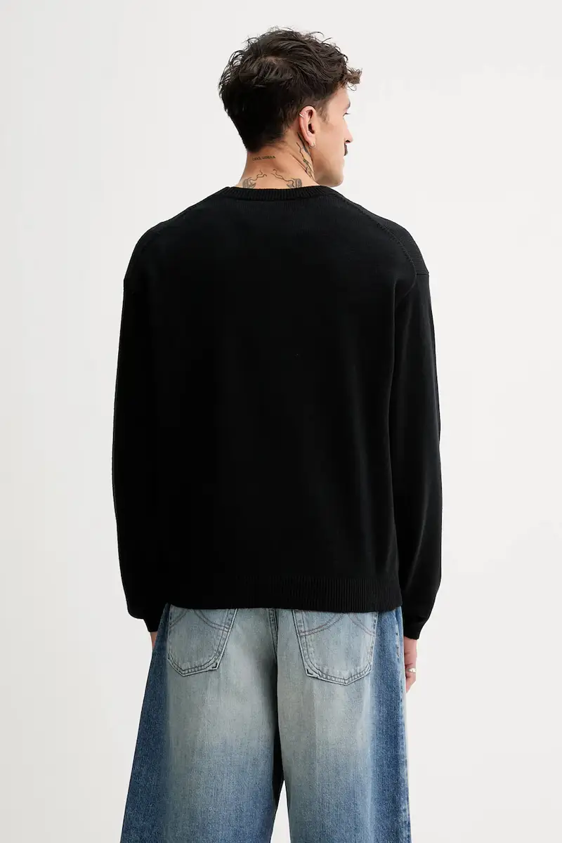 maglione in lana Happy Tiger Nero miniatura 3