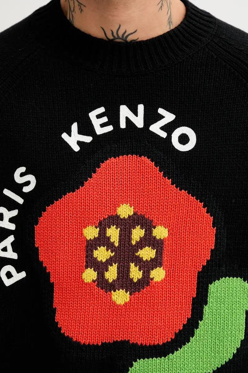 maglione in lana Pop Nero miniatura 5