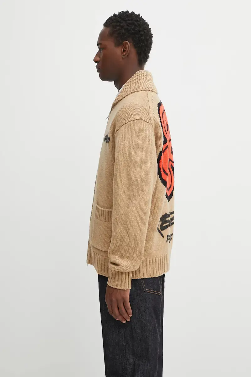 Kenzo Cardigan Uomo Verde 2520942 miniatura 2