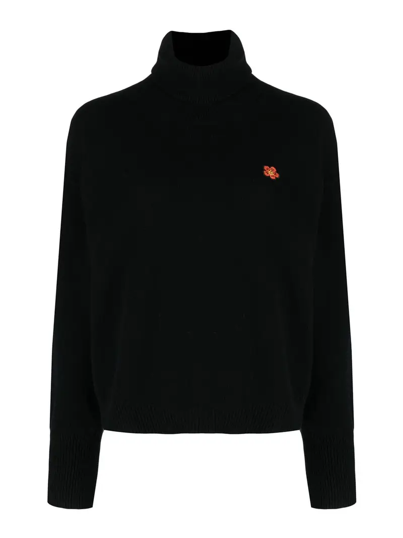 Maglione nero in lana