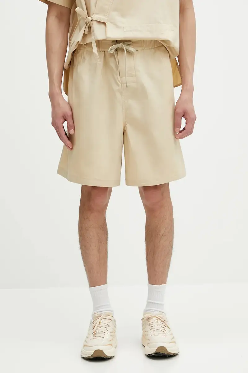 pantaloncini in cotone uomo colore beige FF55SH5059SC.11