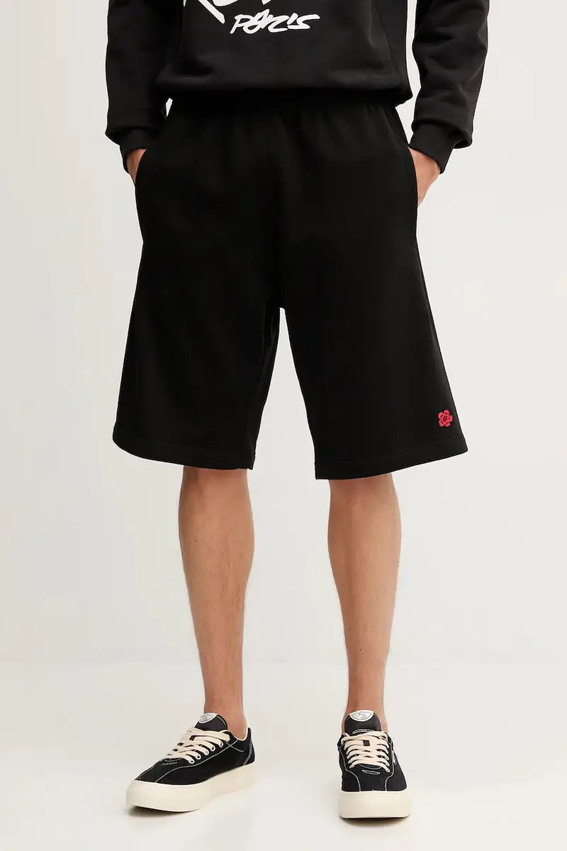 pantaloncini in cotone uomo colore nero FE65PA8264MF