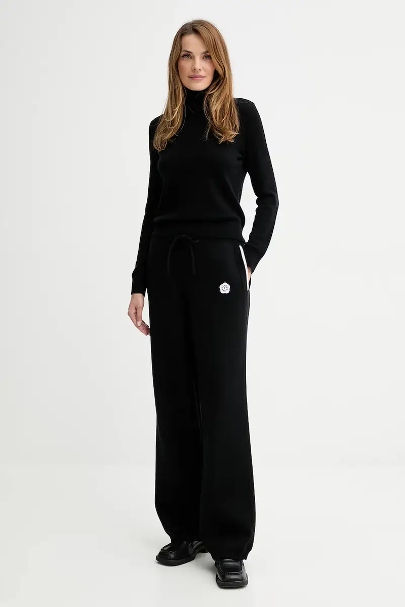 pantaloni con lana colore nero FF62PA6003LF miniatura 2