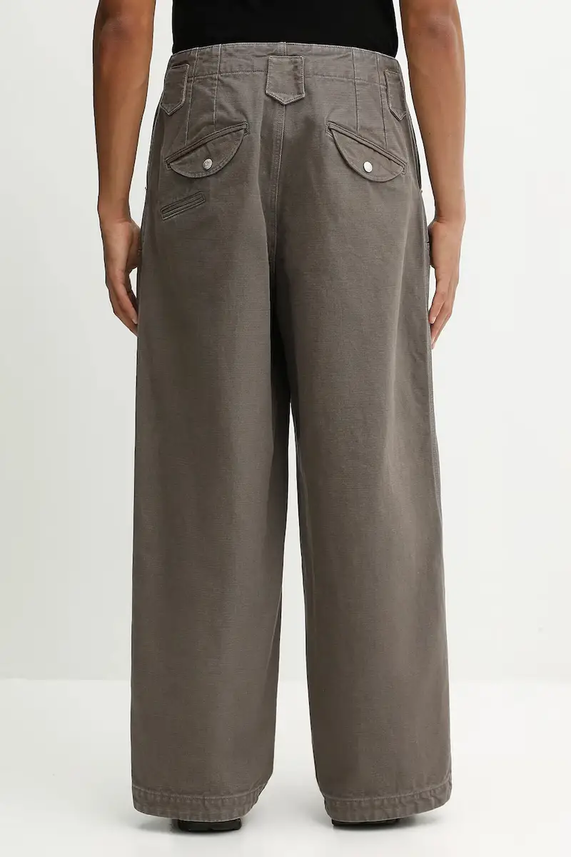 pantaloni in cotone Double Knee Pant uomo colore marrone FF65PA2469GU miniatura 3