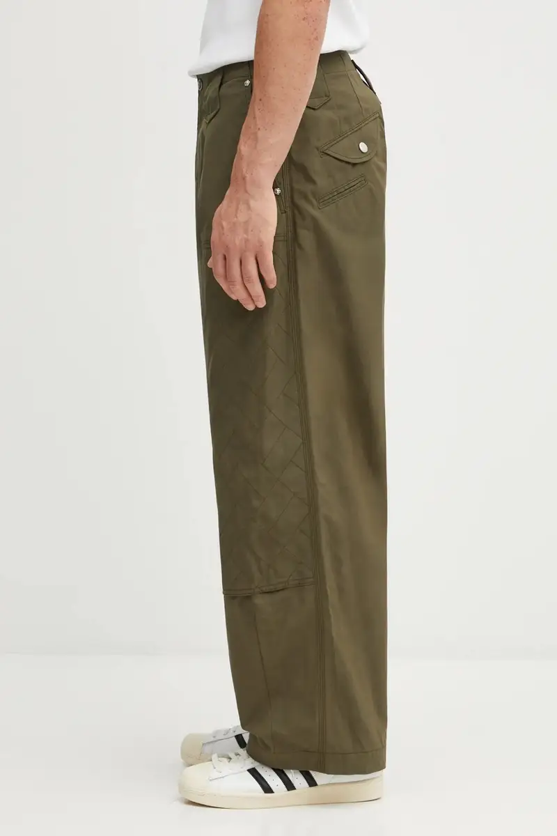 pantaloni in cotone Weave Double Knee Pant uomo colore verde FF65PA2469HD miniatura 2