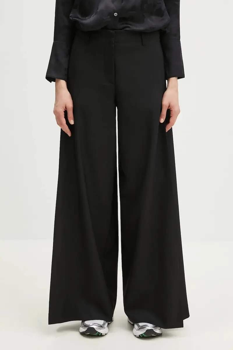 pantaloni in lana donna colore nero FF52PA0999RA.99