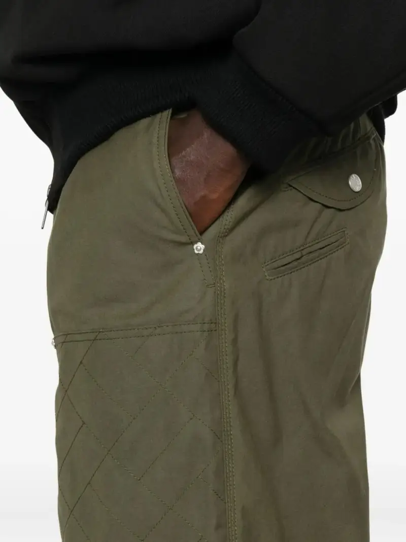 Kenzo Pantaloni verde dal design strutturato miniatura 3