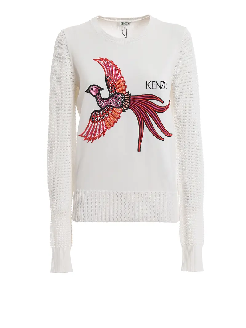 Pull bianco in misto viscosa Phoenix