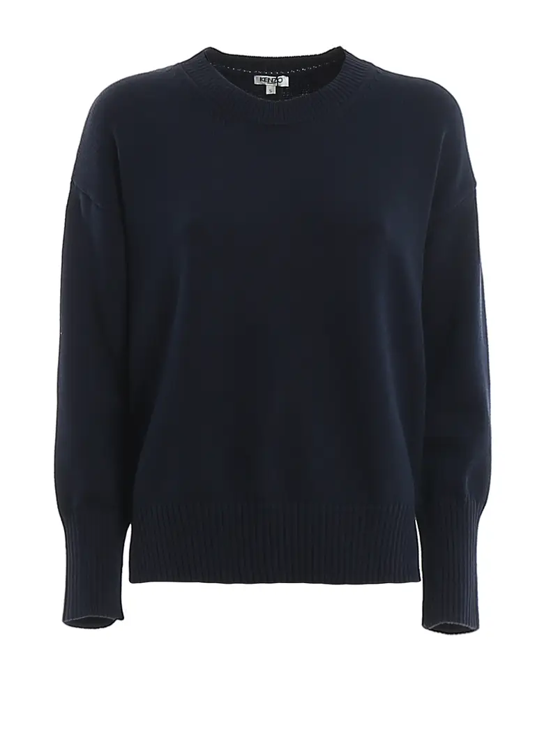 Pullover in misto cotone Blu scuro