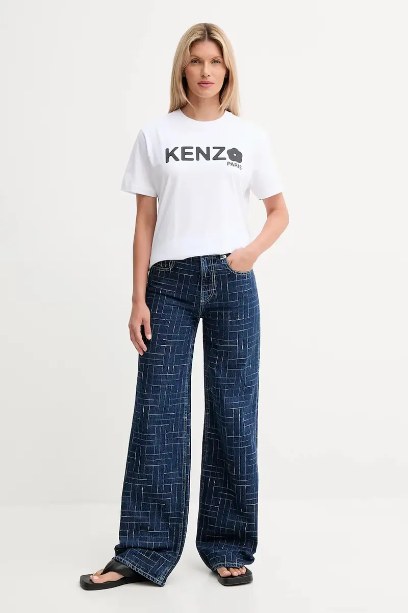 Kenzo T-shirt Donna Bianco 3840625 miniatura 2
