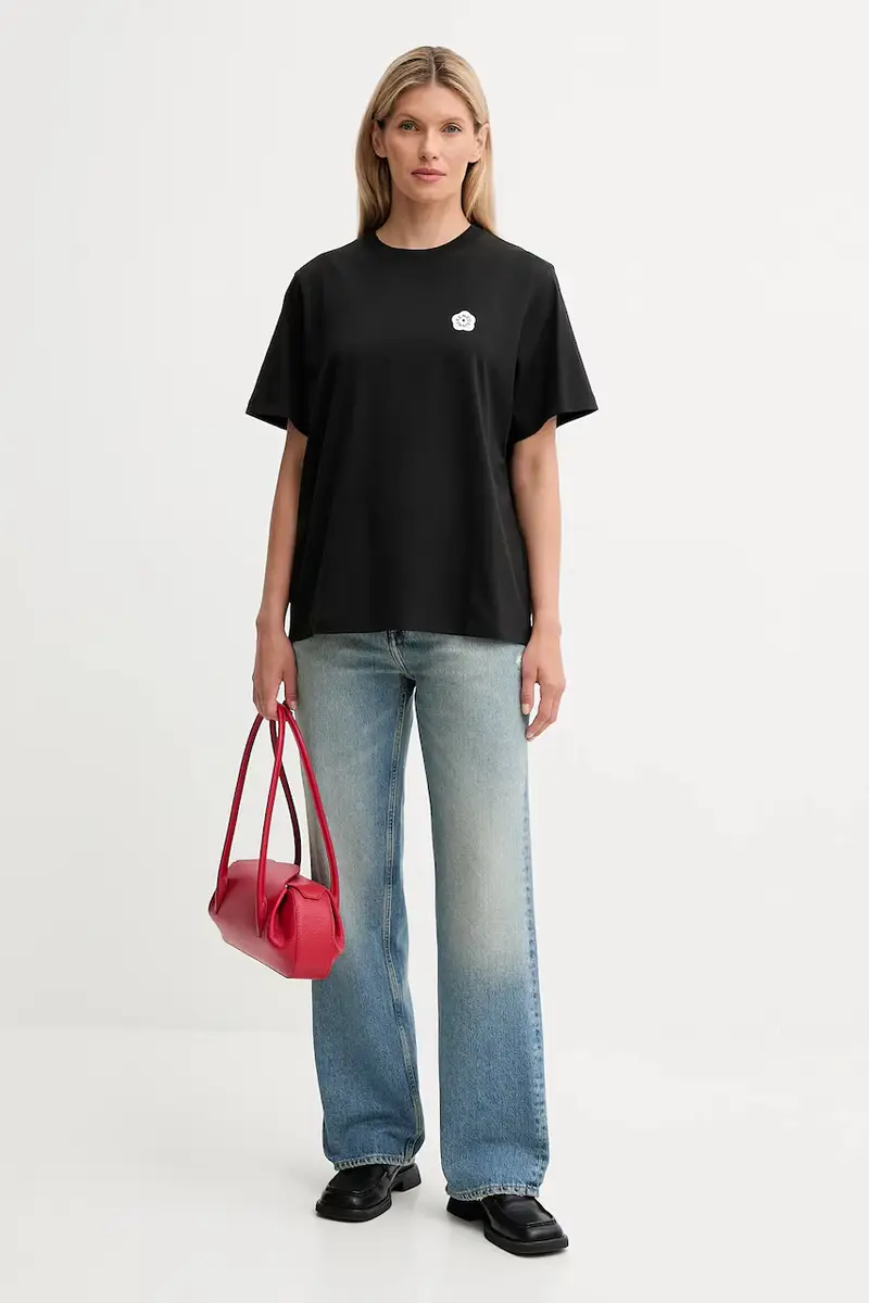 Kenzo T-shirt Donna Nero 3846062 miniatura 2
