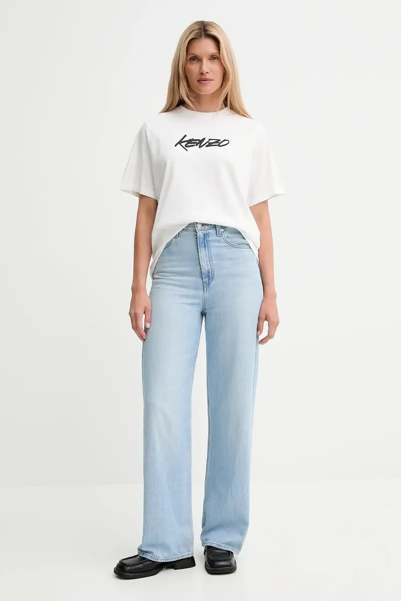 Kenzo T-shirt Donna Bianco 3840627 miniatura 2