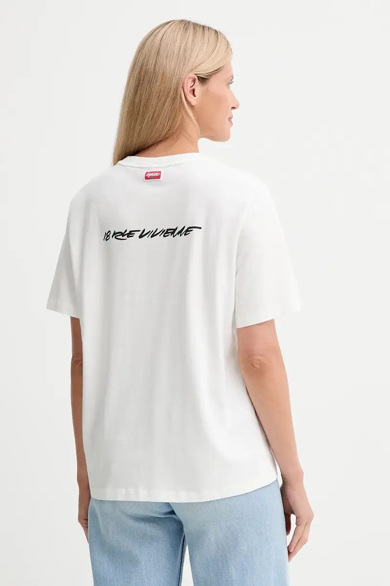 Kenzo T-shirt Donna Bianco 3840627 miniatura 3