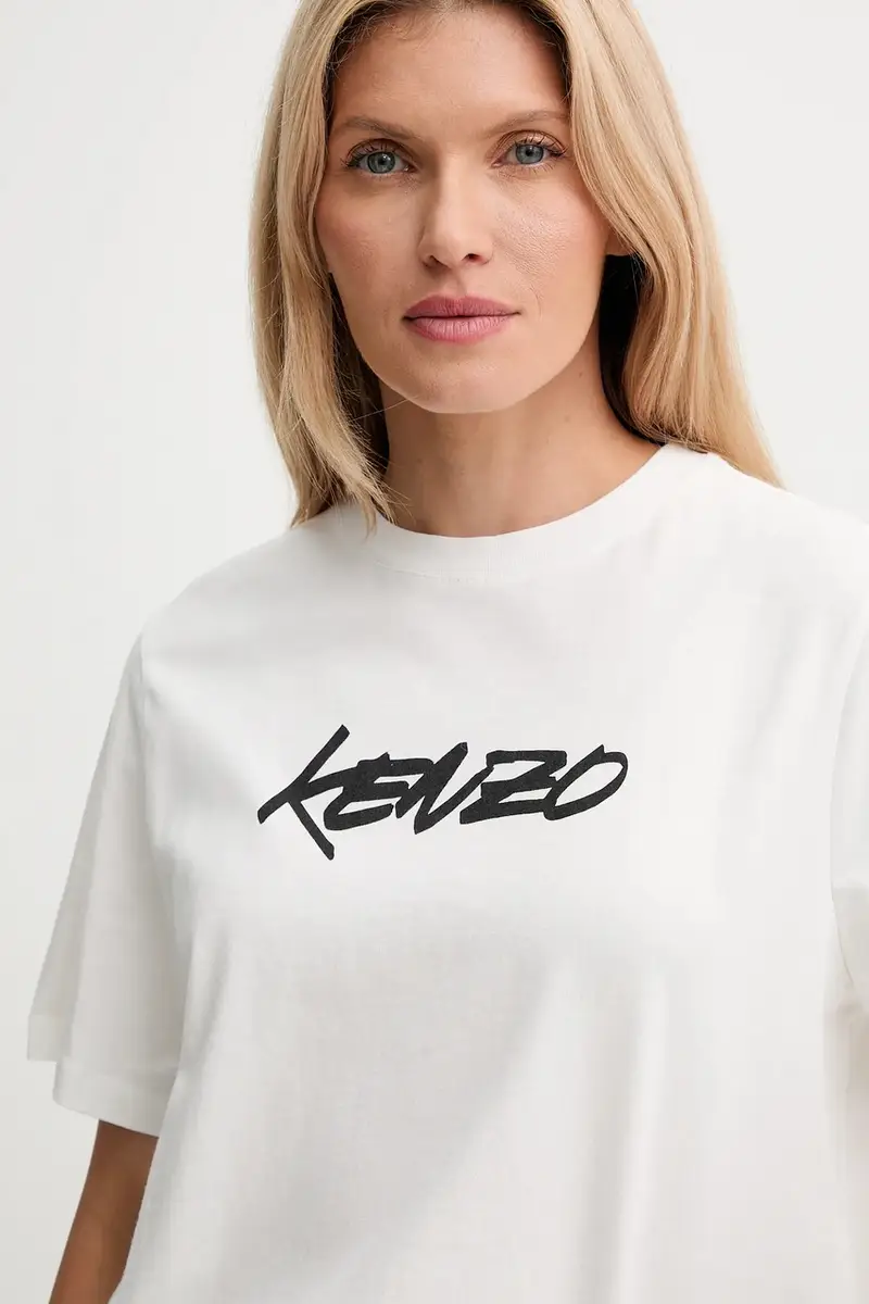 Kenzo T-shirt Donna Bianco 3840627 miniatura 4
