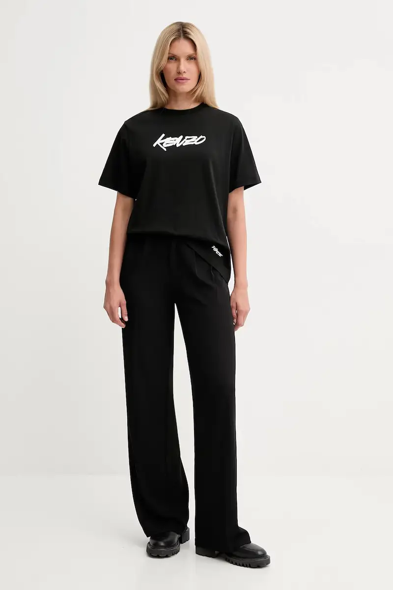 Kenzo T-shirt Donna Nero 3846058 miniatura 2