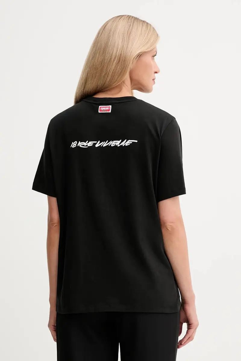 Kenzo T-shirt Donna Nero 3846058 miniatura 3