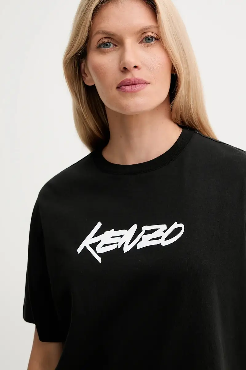 Kenzo T-shirt Donna Nero 3846058 miniatura 4