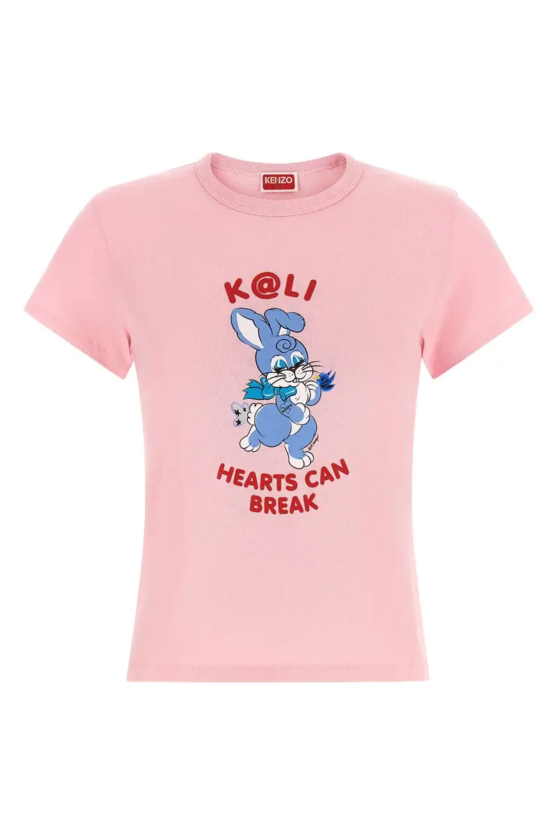 T-Shirt Kenzo Cartoon Rosa