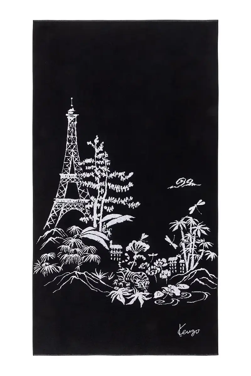 telo mare K ESTAMP 90 x 160 cm Nero