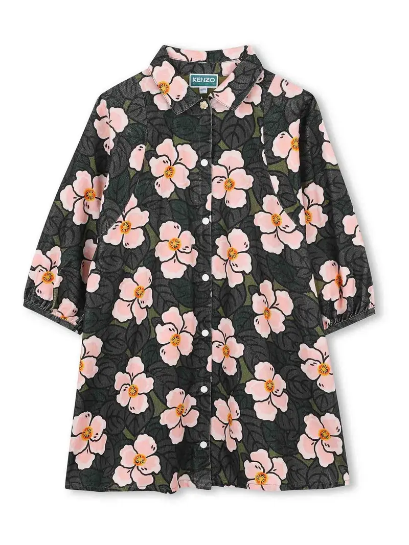 Vestito A Fiori Color Carne E Neutri