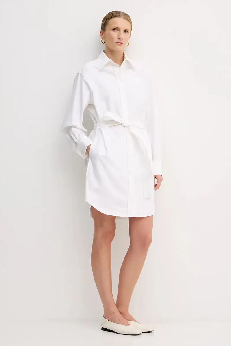 vestito in cotone Bianco miniatura 2