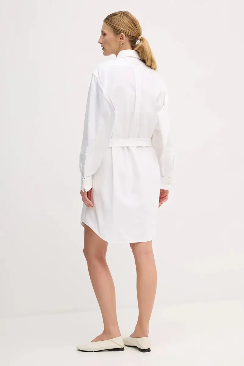 vestito in cotone Bianco miniatura 3