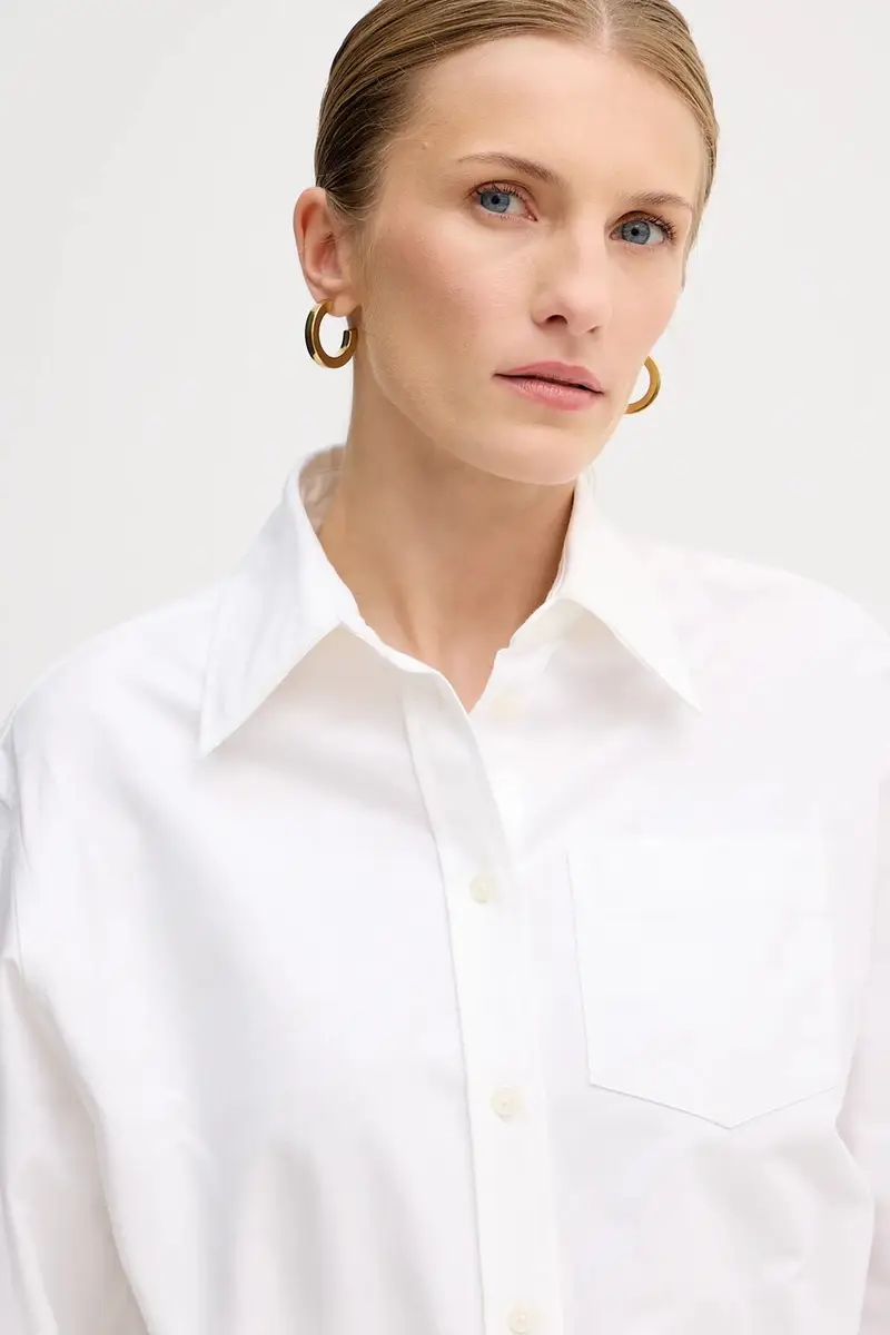 vestito in cotone Bianco miniatura 4