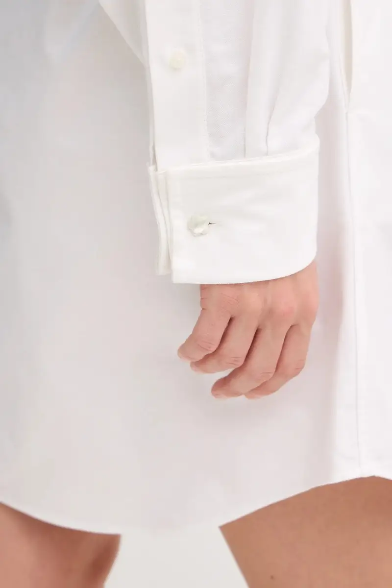 vestito in cotone Bianco miniatura 5