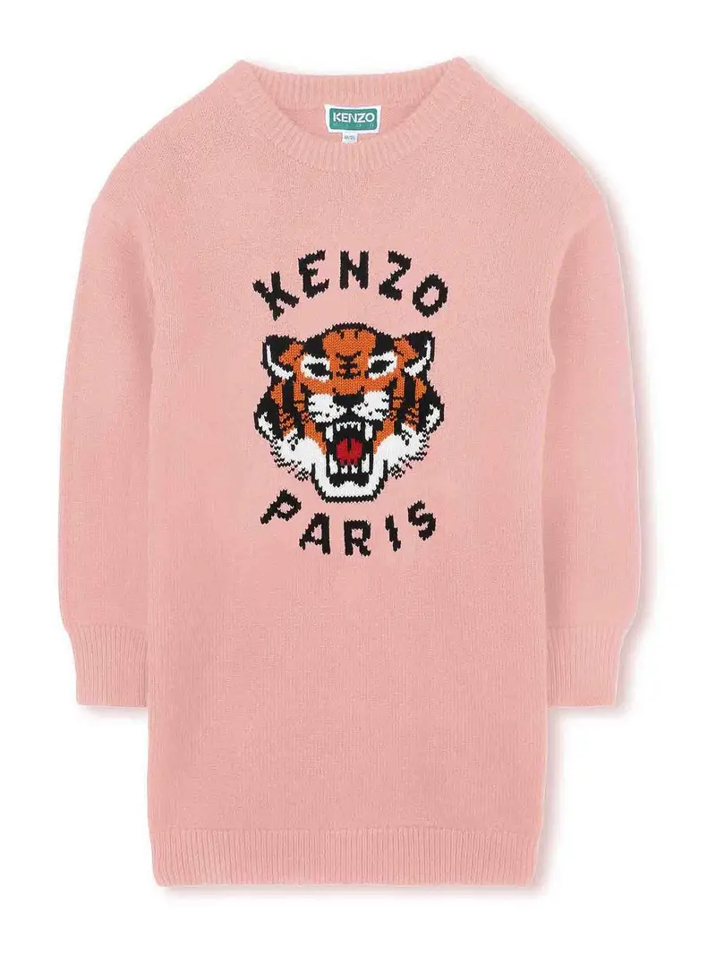 Vestito In Lana Color Carne E Neutri