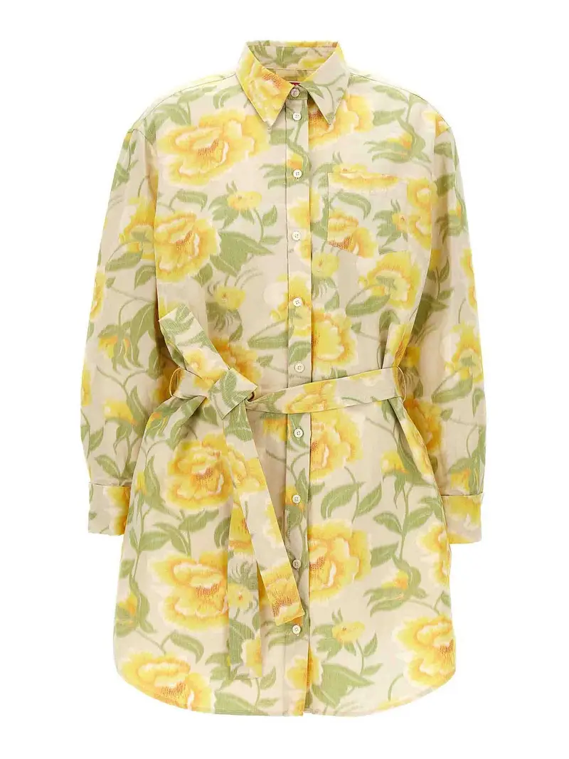 Vestito per maniche kimono peonies Multicolore