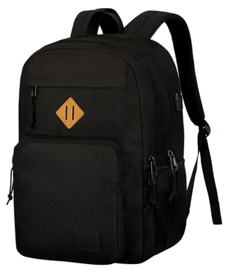 KEOFID Zaino per Computer Portatile per Uomini e Donne, Antifurto Zaino per Business 15,6 pollici(Nero)