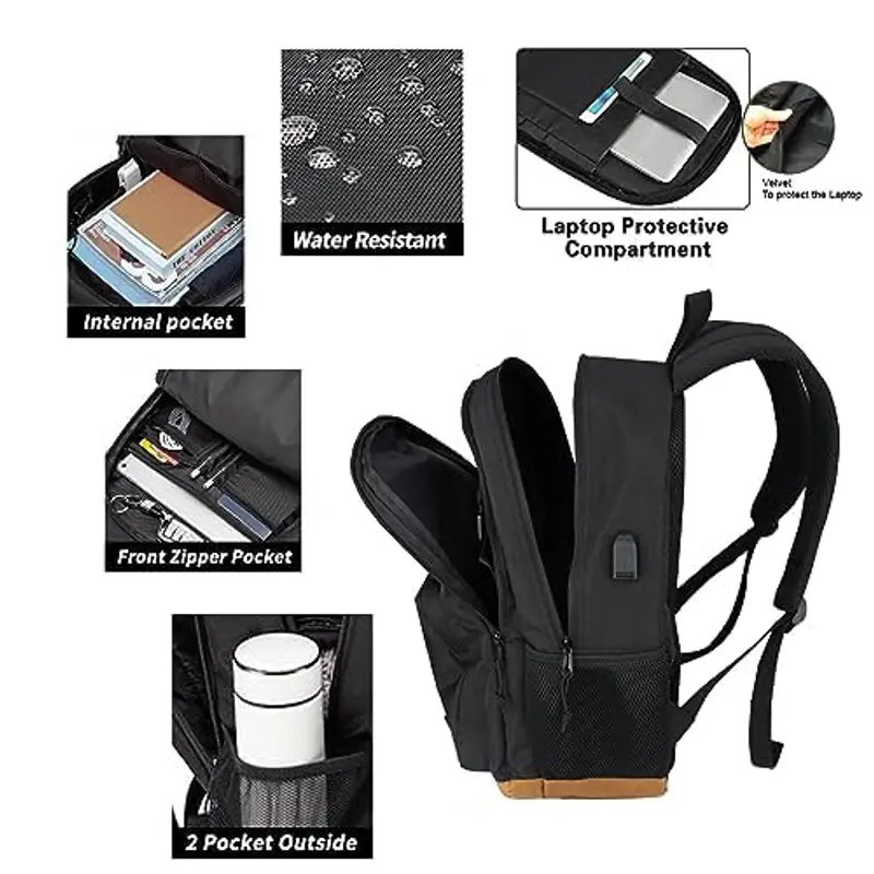 KEOFID Zaino da viaggio Nero 1914686 miniatura 3