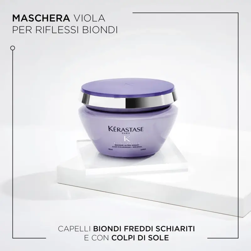 Blond Absolu Masque Ultra-Violet - Maschera capelli rovinati, Maschera illuminante capelli, Capelli colorati, Capelli danneggiati miniatura 2