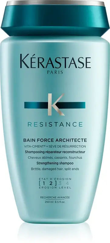Résistance Bain Force Architecte bagno shampoo rinforzante per capelli deboli e leggermente danneggiati 250 ml
