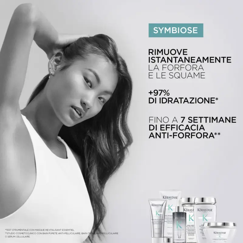 Symbiose Bain Pureté Anti-Pelliculaire - Shampoo antiforfora, Shampoo purificante, Capelli grassi, Forfora miniatura 3