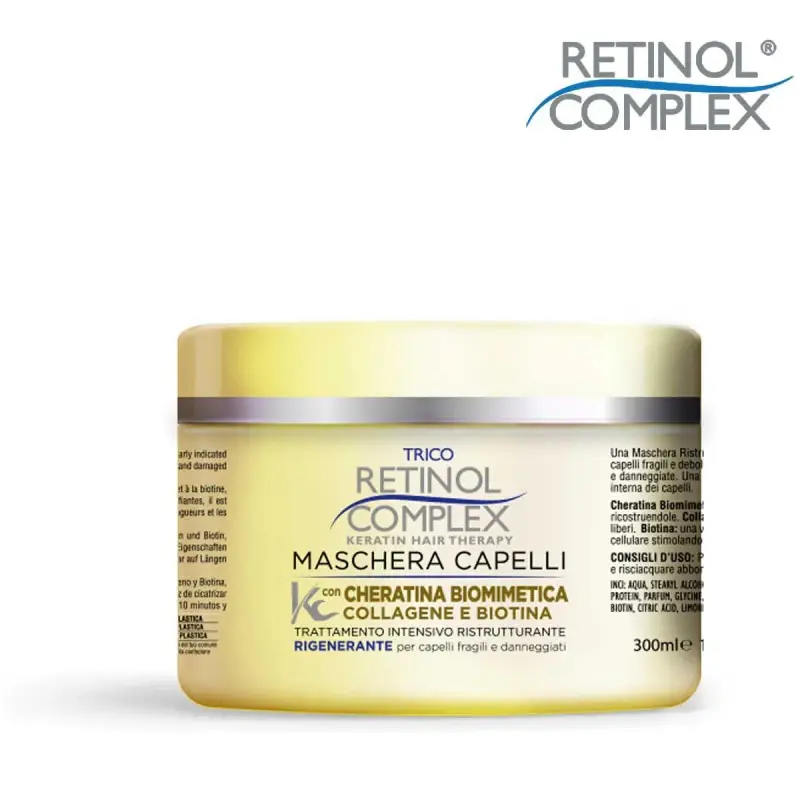 maschera 300 ml con cheratina biomimetica & collagene