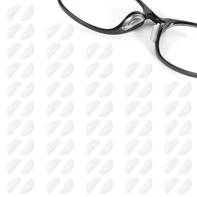 KEYRI 40 Paia Naselli per Occhiali Antiscivolo Occhiali Silicone Nasello Glasses Nose Pads Durevole Naselli per