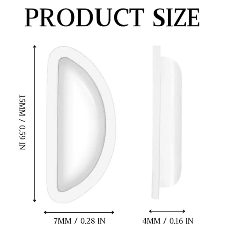 KEYRI 40 Paia Naselli per Occhiali Antiscivolo Occhiali Silicone Nasello Glasses Nose Pads Durevole Naselli per miniatura 2