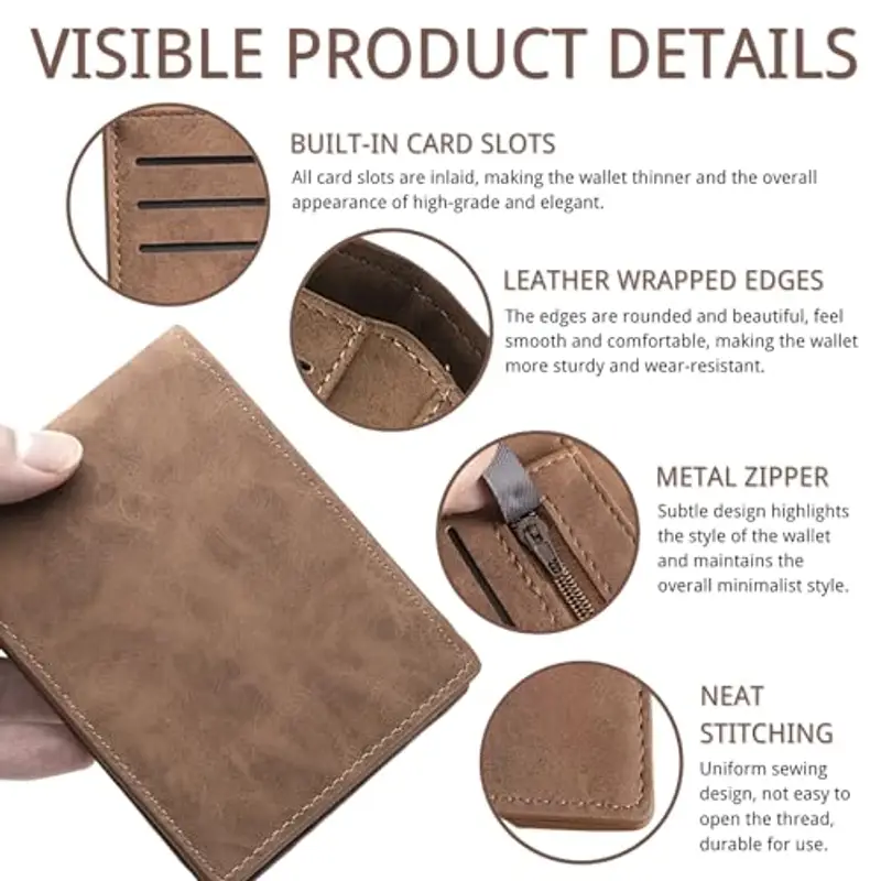 KEYRI Porta carte di credito Uomo Marrone 1599884 miniatura 3